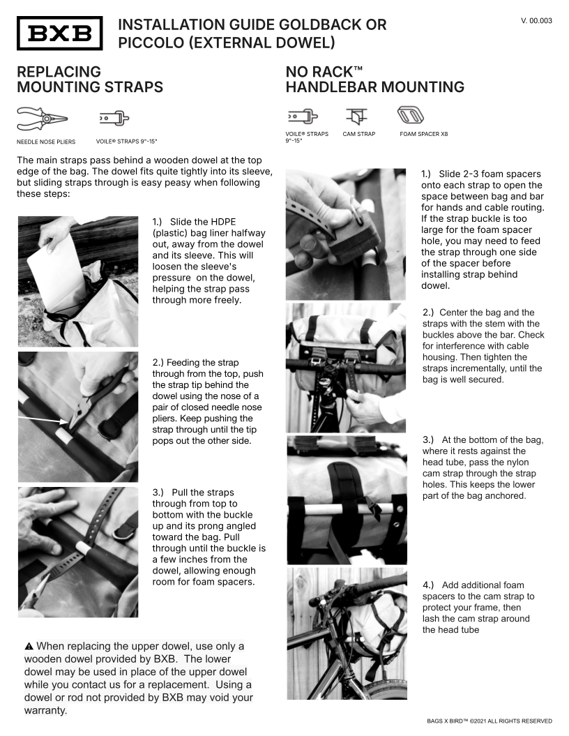 Bags by Bird (BXB) Piccolo 9.5W