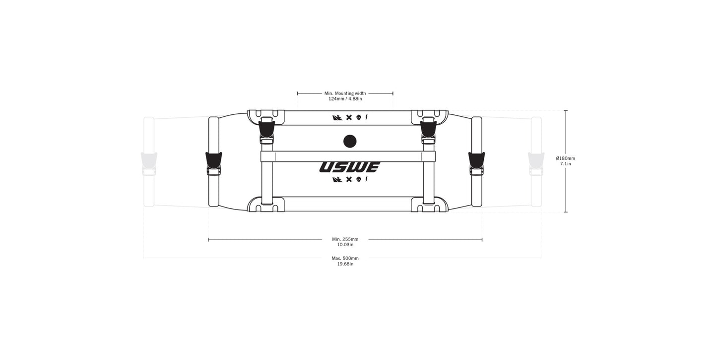 USWE Handlebar Roll-Top Bag + Holster Bikepacking Bag