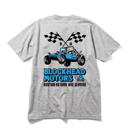 BlockHead Grey/Blue Racing Buggy